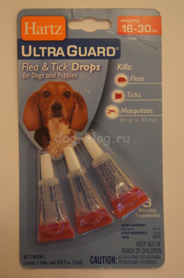 Средство обработки собаки для защиты от клещей Hartz