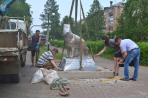 памятник собаке Братск