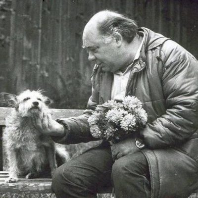 артист Леонов и собака