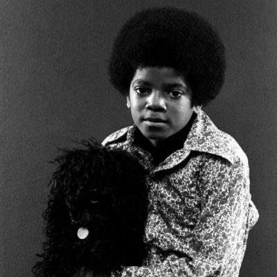 Майкл Джексон со своей собакой
